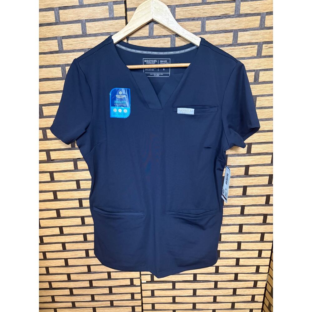 Scrubstar Black Scrub Top Size Small